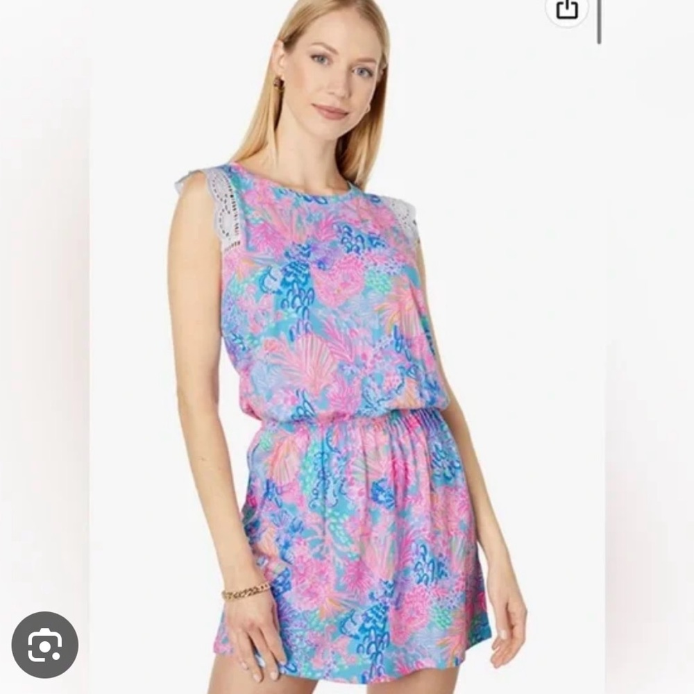 Lilly Pulitzer Agee Romper EUC Large